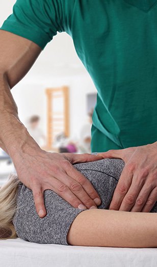 Chiropractic adjustment at Healing Choice Chiropractic